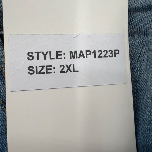 The M.A.P. Pearl Plus Embellished Skinny Blue Jeans  Size 2XL  Stretch Denim NWT - Picture 5 of 14